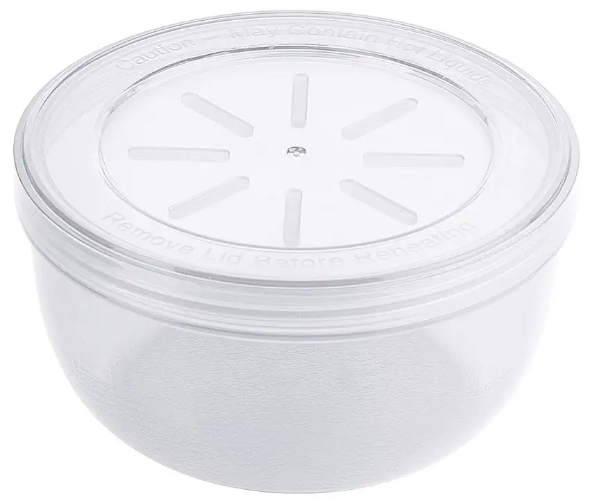 Eco-Takeout : Mehrweg- Suppenbehälter inkl. Dkl., weiss, D: 11 cm x H: 6 cm/ 0,35 ltr.