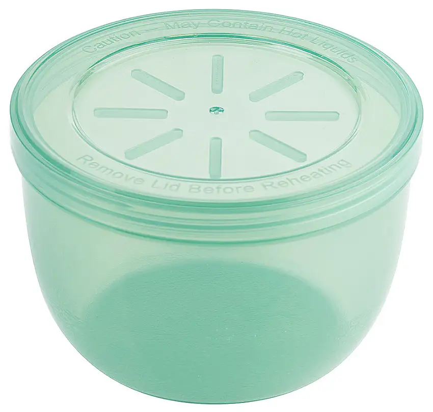 Eco-Takeout : Mehrweg- Suppenbehälter inkl. Dkl., grün, D: 11 cm x H: 7,5 cm/ 0,47 ltr.