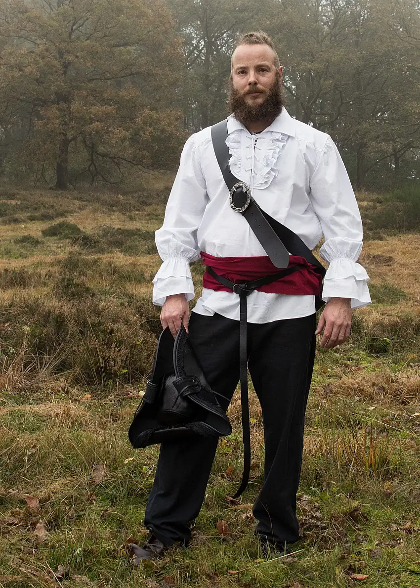 Mittelalter Piratenhemd Henry, weiß, Gr. M