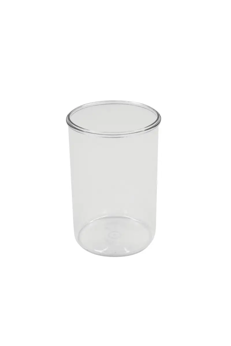 Vorrats-, Gewürzdose rund inkl. Deckel, PS transparent, 170 x 170 x 300 mm/ 1,5 ltr.