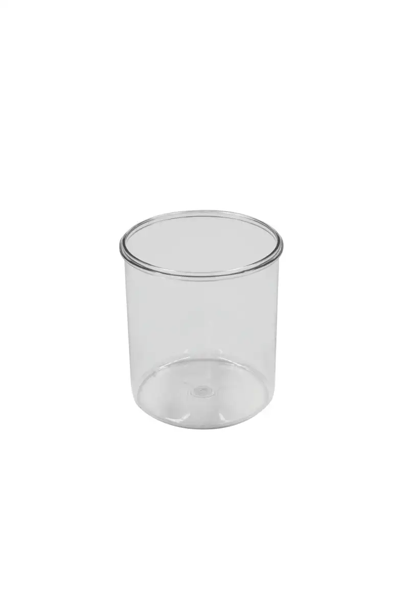 Vorrats-, Gewürzdose rund inkl. Deckel, PS transparent, 170 x 170 x 250 mm/ 1 ltr.