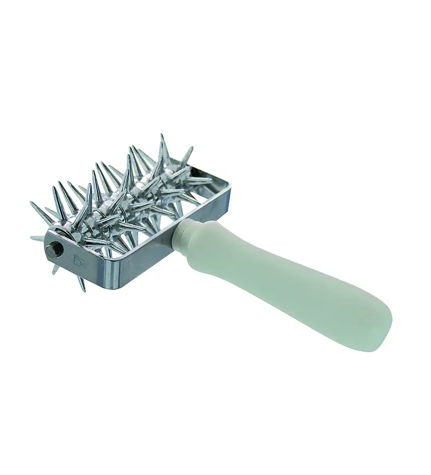 Stipprolle, Kunststoffgriff, 120 mm, rostfreies Material