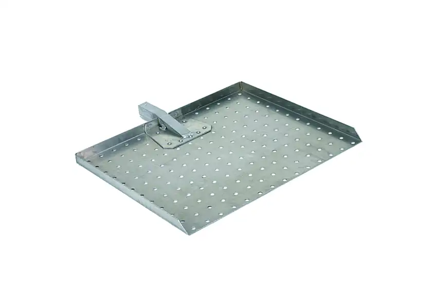 Ausbackschiesser, Alu, Aufnahmestiel: 26 x 26 cm, Masse: 580 x 470 x 30 mm