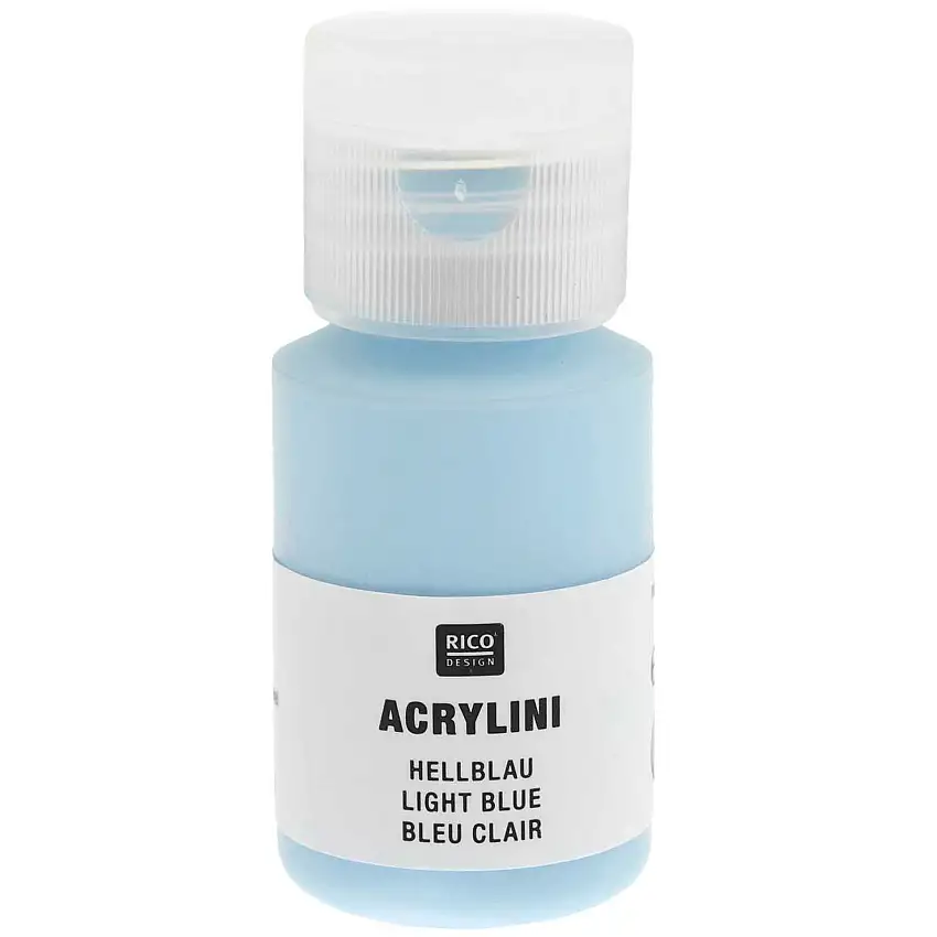Acrylfarbe Acrylini, matt Kunststoffdose, 22 ml, hellblau