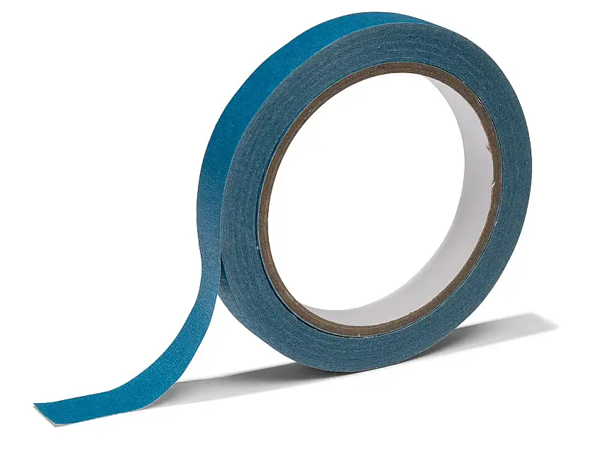 Design Kreppband für Tape Art, 15 mm 25 m, einfach repositionierbar, blau