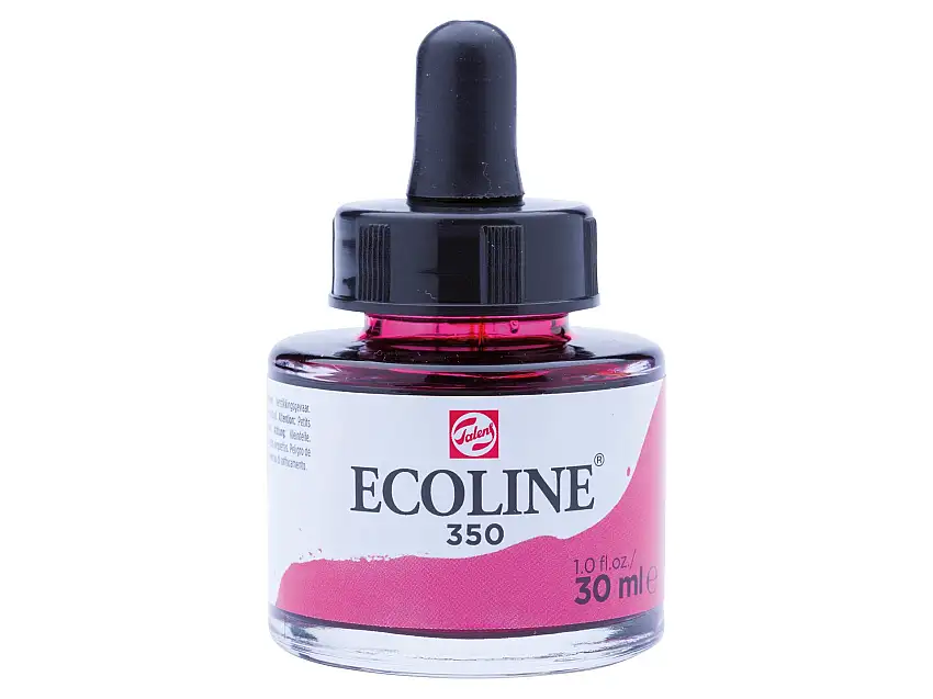 Royal Talens flüssige Wasserfarbe Ecoline Glasflasche, 30 ml, Fuchsia (350)