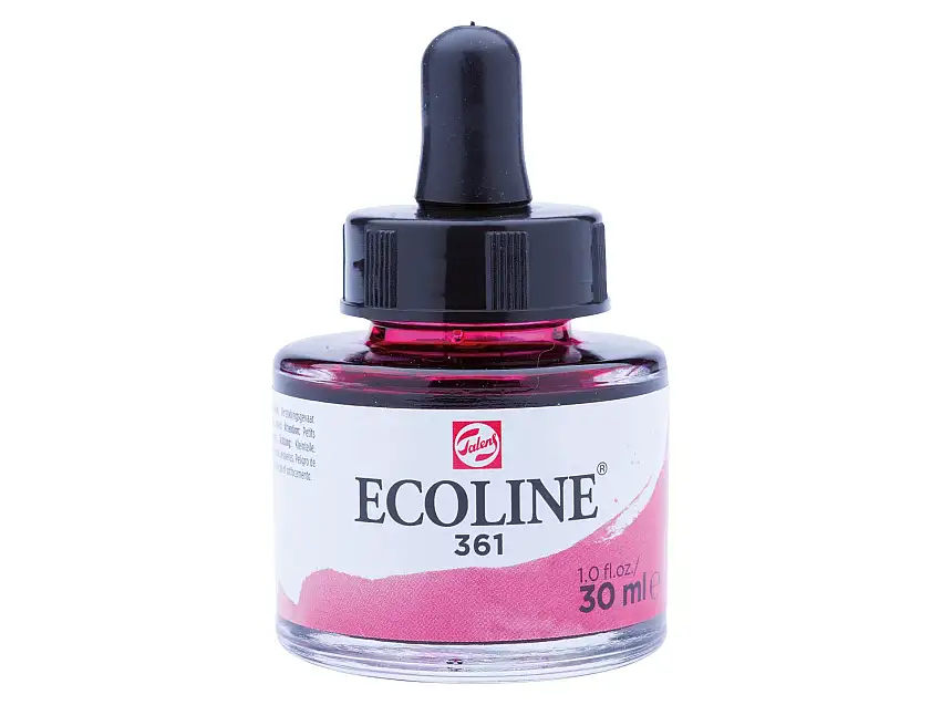 Royal Talens flüssige Wasserfarbe Ecoline Glasflasche, 30 ml, Hellrosa (361)