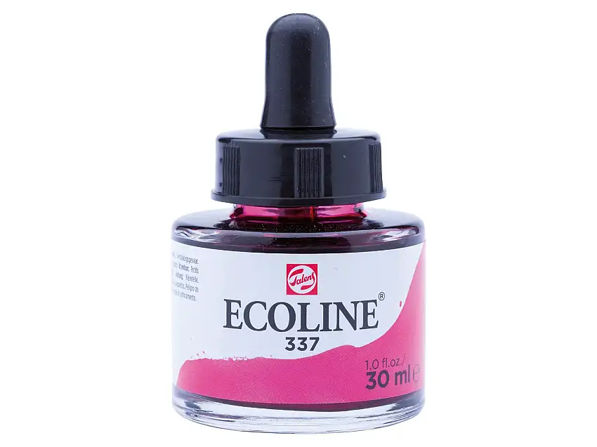 Royal Talens flüssige Wasserfarbe Ecoline Glasflasche, 30 ml, Magenta (337)