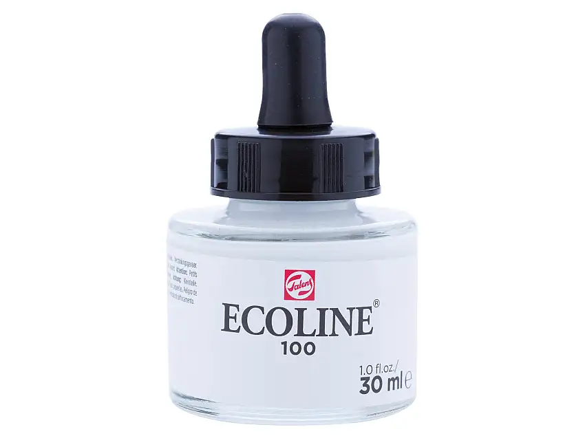 Royal Talens flüssige Wasserfarbe Ecoline Glasflasche, 30 ml, Weiß (100)