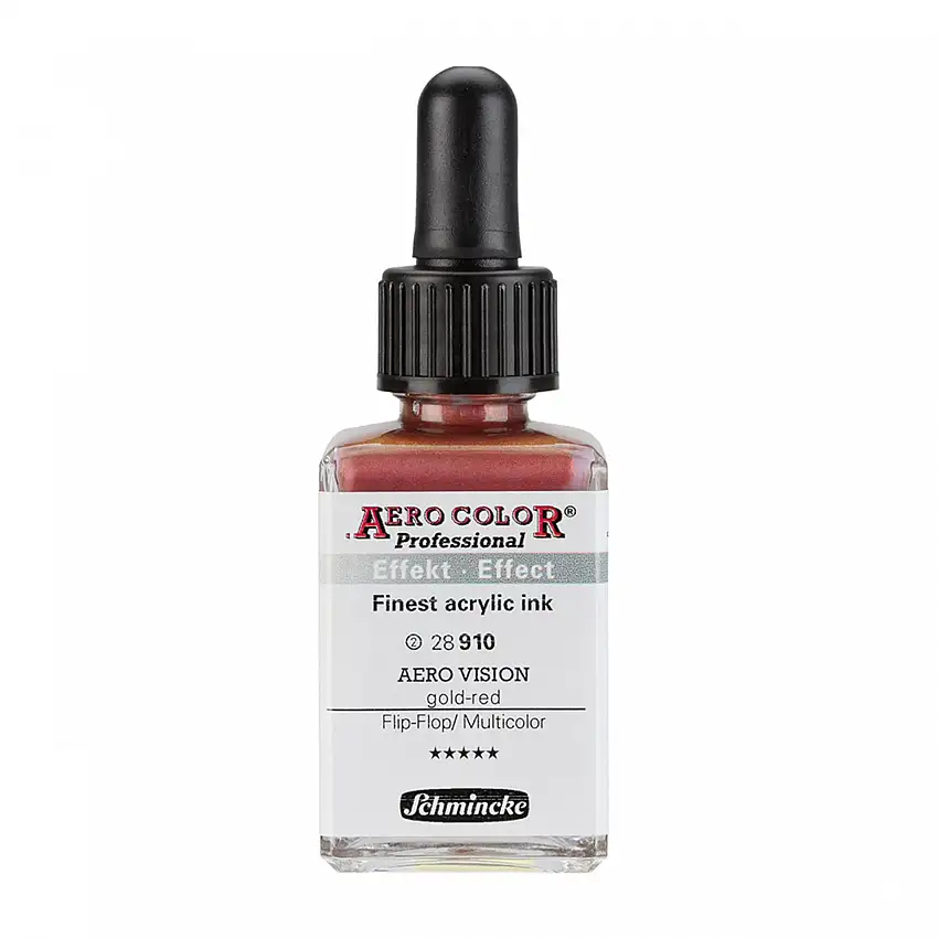 Schmincke Acryltusche Aero Color Professional 28 ml, Vision, gold-red (910)