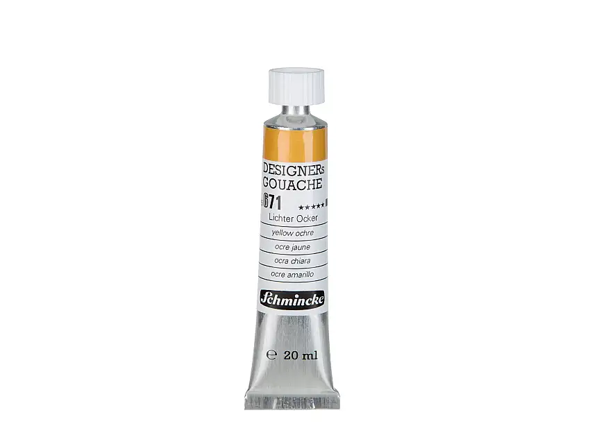Schmincke Gouachefarbe Designers HKS Metalltube 20 ml, lichter ocker (671)