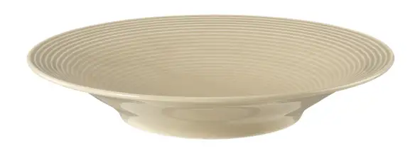 Seltmann Weiden, Beat : Sandbeige - Suppenteller rund mit Relief, 22,5 cm/ 0,4 ltr.