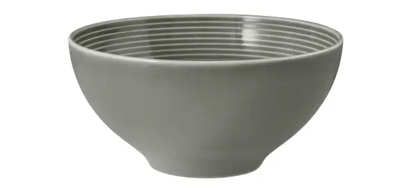 Seltmann Weiden, Beat : Perlgrau - Schüssel rund mit Relief, 15,5 cm/ 0,77 ltr.
