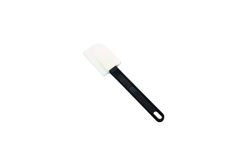Stielschaber weiss/schwarz aus Silikon, L:250 mm, Schaber: 85 x 53 mm