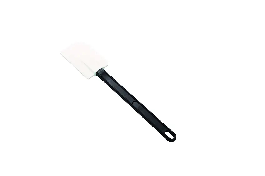 Stielschaber weiss/schwarz aus Silikon, L:350 mm, Schaber:115 x 68 mm