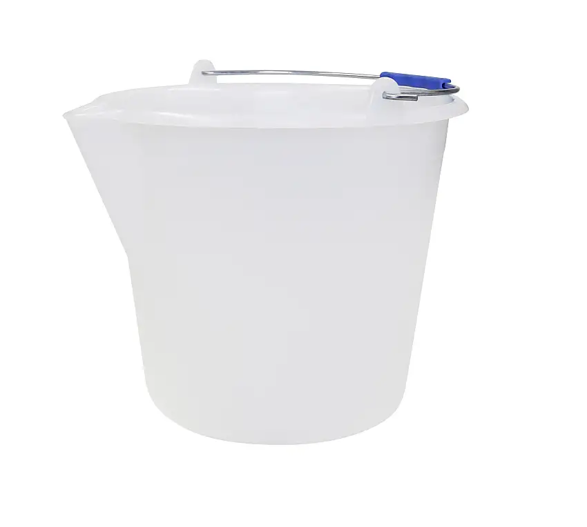 Eimer m. Henkel, LDPE weiss-natur, D: 360 mm, H: 305 mm, Inhalt: 18 ltr.