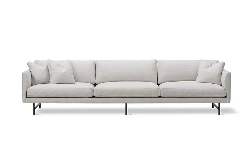 Fredericia Furniture 5623 Calmo 3 Pers. Sofa L: 250 cm – Ruskin 10/Sorte Metall
