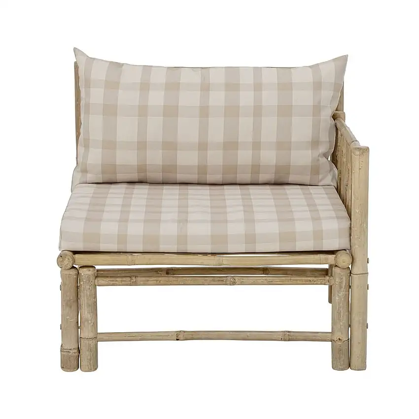 Bloomingville Korfu Modulsofa Rechte Ecke SH: 37 cm – Bambus/Natur