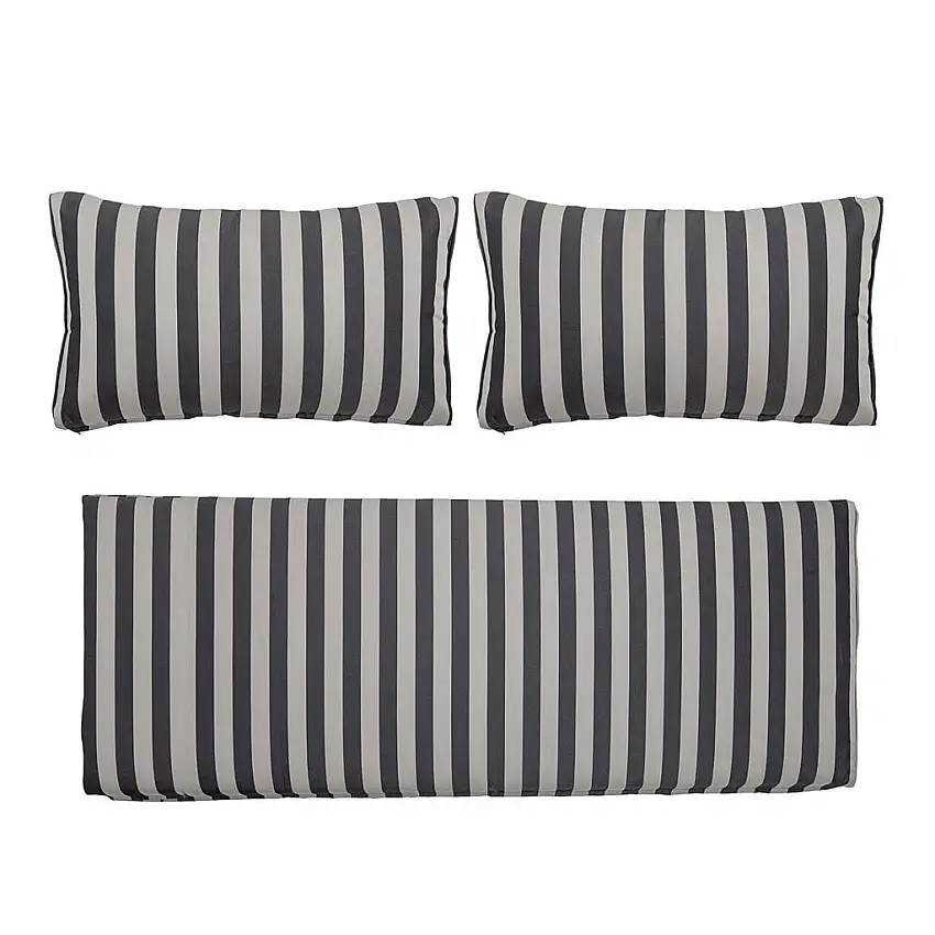 Bloomingville Mundo Kissenbezug (ohne Füllung) für Mundo Lounge Sofa L: 154 cm – Schwarz