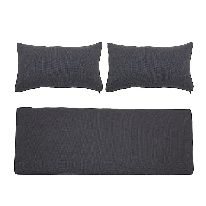 Bloomingville Mundo Kissenbezug (ohne Füllung) für Mundo Lounge Sofa L: 154 cm – Grau
