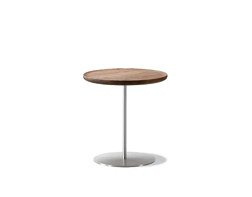 Fredericia Furniture 6751 Pal Beistelltisch 37 x 38 cm – Walnuss/Edelstahl