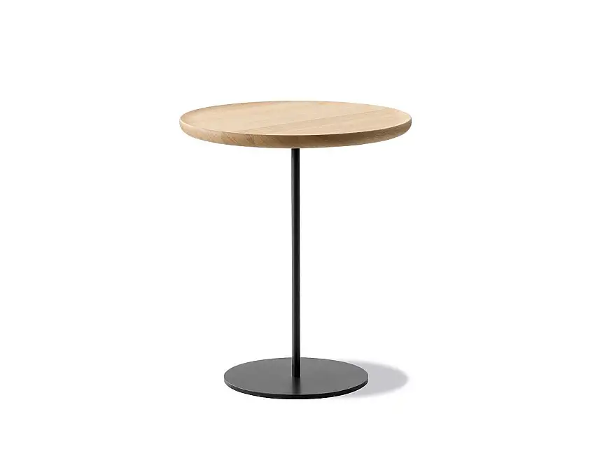 Fredericia Furniture 6755 Pal Beistelltisch 44x45 cm - Eiche/Schwarzer Stahl