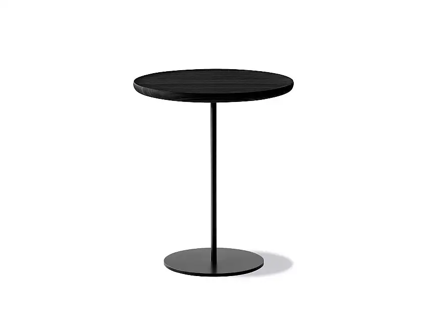 Fredericia Furniture 6755 Pal Beistelltisch 44x45 cm - Schwarzer Lack/Schwarzer Stahl