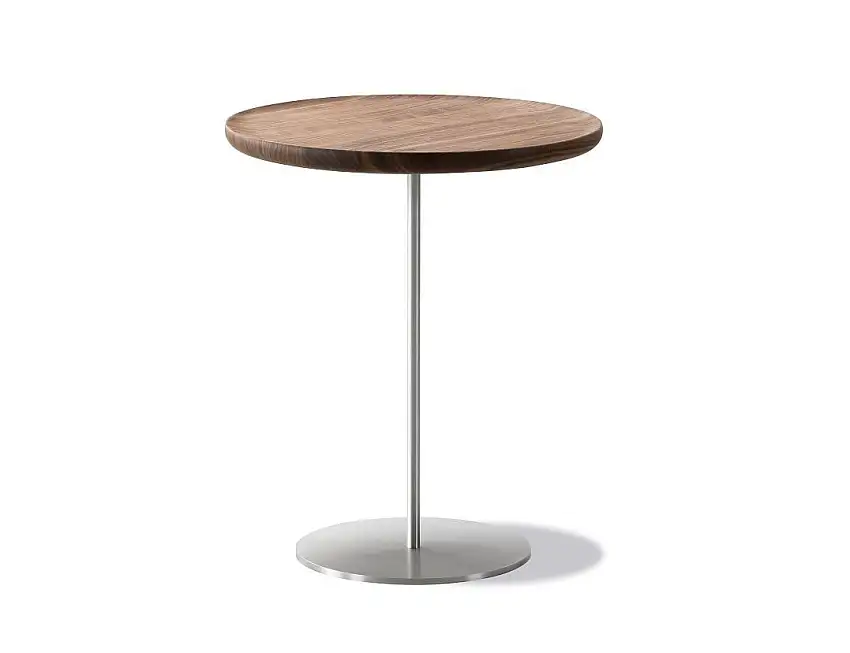 Fredericia Furniture 6755 Pal Beistelltisch 44 x 45 cm – Walnuss/Edelstahl