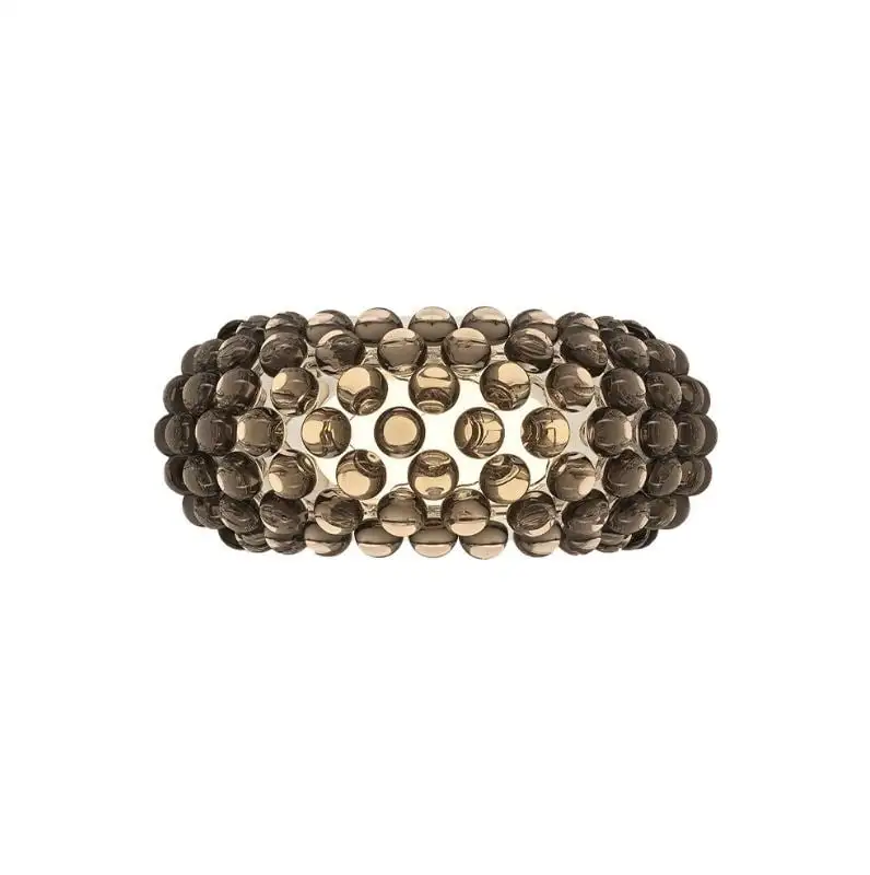 Foscarini Caboche Plus Media Wandleuchte B: 50 cm - Grigio
