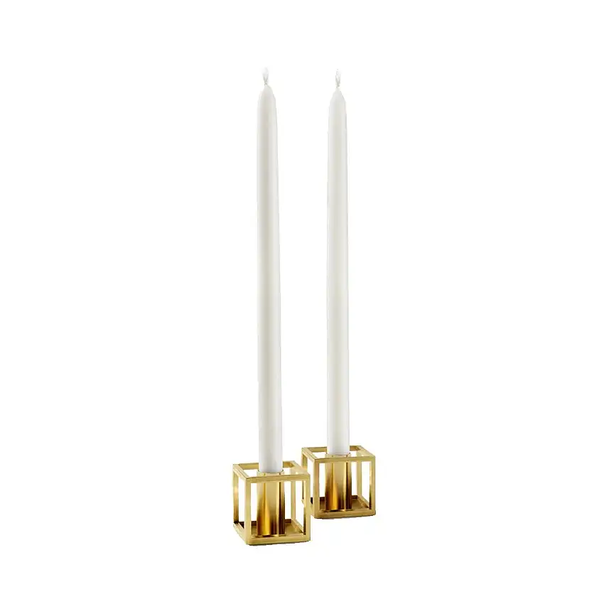 Audo Copenhagen Kubus Micro 3,5x3,5 cm 2 stk - Gold