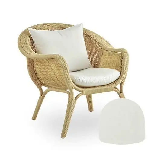 Sika-Design Kissen für Madame Außensessel 51x49 cm - B450 Tempotest Weiß