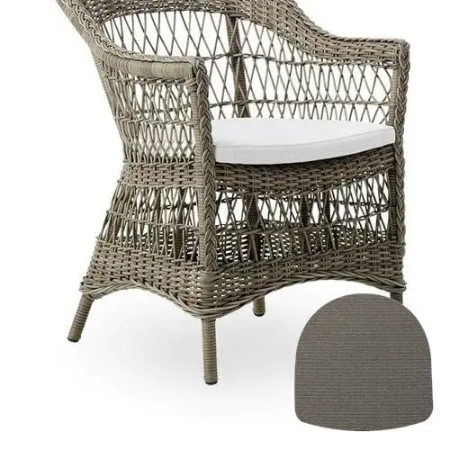 Sika-Design Kissen für Charlot & Marie Outdoor Gartenstuhl 48x48 cm – B456 Tempotest Taupe