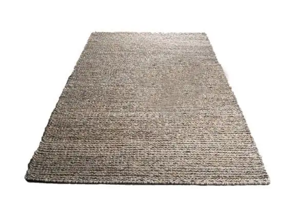 HC Carpets Malta Handgefertigter Teppich 240x300 cm - Graubraun Natur