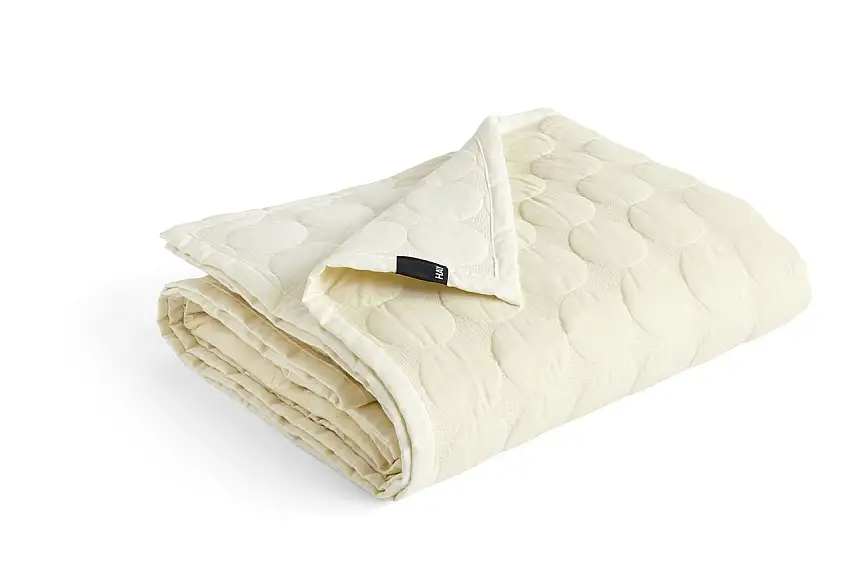 HAY Mega Dot Tagesdecke 260x260 cm - Elfenbein
