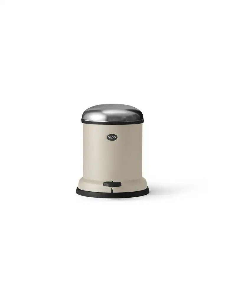 Vipp 13 Treteimer, Höhe: 35 cm, Länge: 4 L - Beige