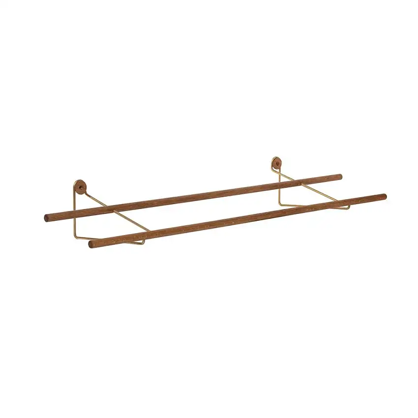 We Do Wood Schuhregal groß L: 100 cm – Eiche/Messing