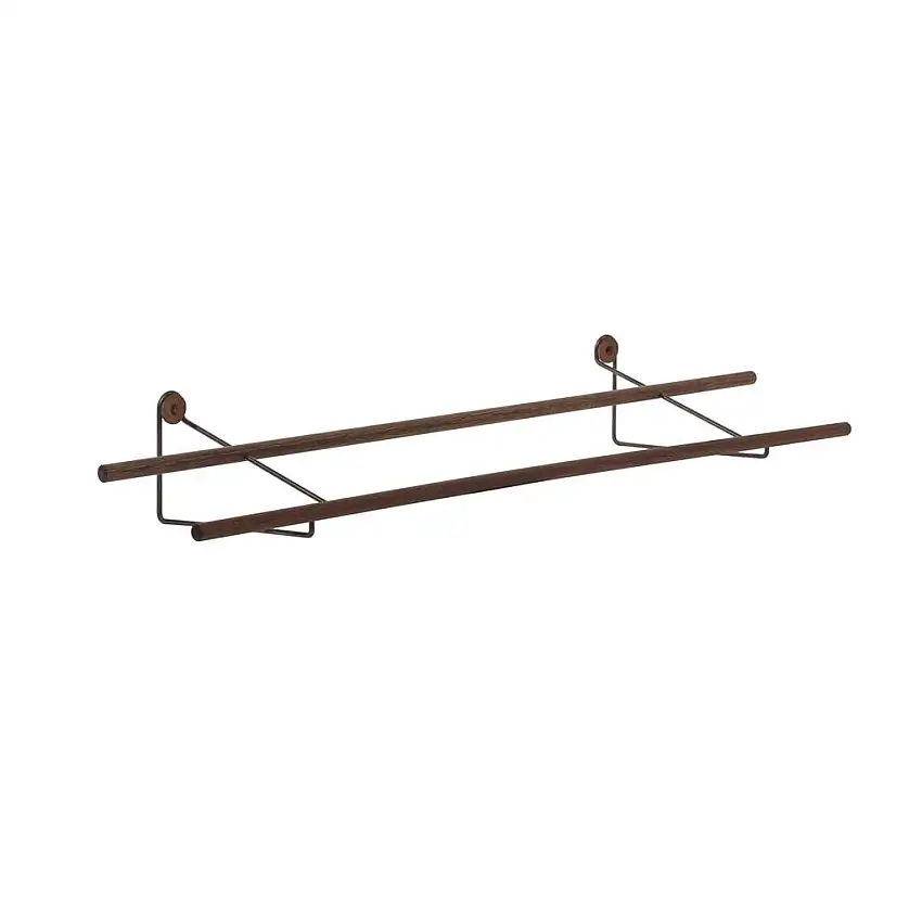 We Do Wood Schuhregal groß L: 100 cm – Räuchereiche/Schwarz