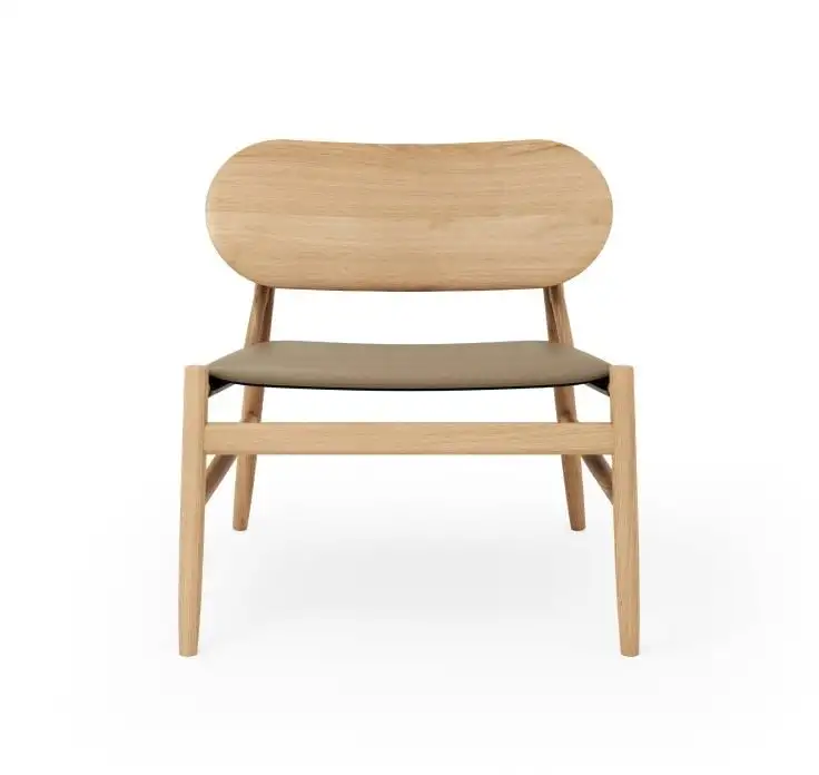 Brdr Krüger Ferdinand Lounge Chair SH: 41,5 cm - Eiche/Mandel 30150