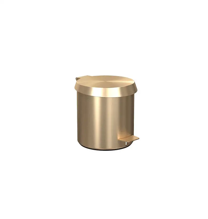 FROST Treteimer 250 Small 6L – Gebürstetes Gold