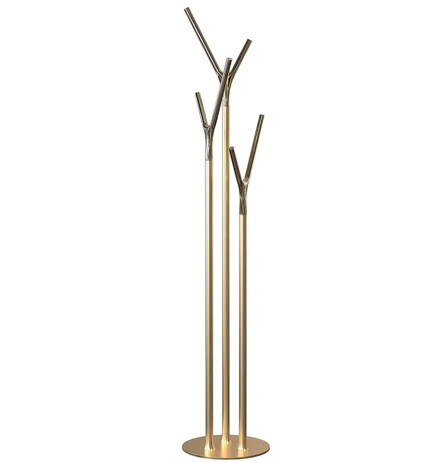 FROST WISHBONE Stummkellner H: 175 cm – Gebürstetes Gold