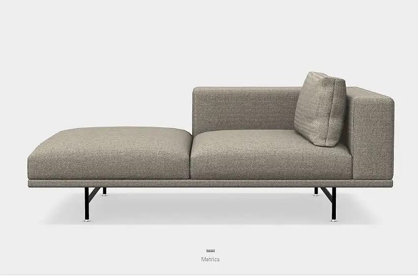 Vipp 610 Loft Sofa Rechts L: 180 cm - Safire 04