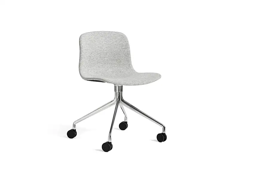HAY AAC 15 About A Chair SH: 46 cm – Poliertes Aluminium/Hallingdal 116