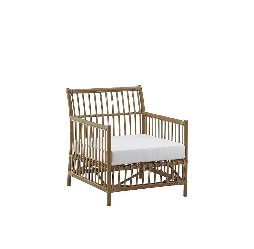 Sika-Design Caroline Lounge Chair SH: 42 cm - Antik/B450 Tempotest Weiß