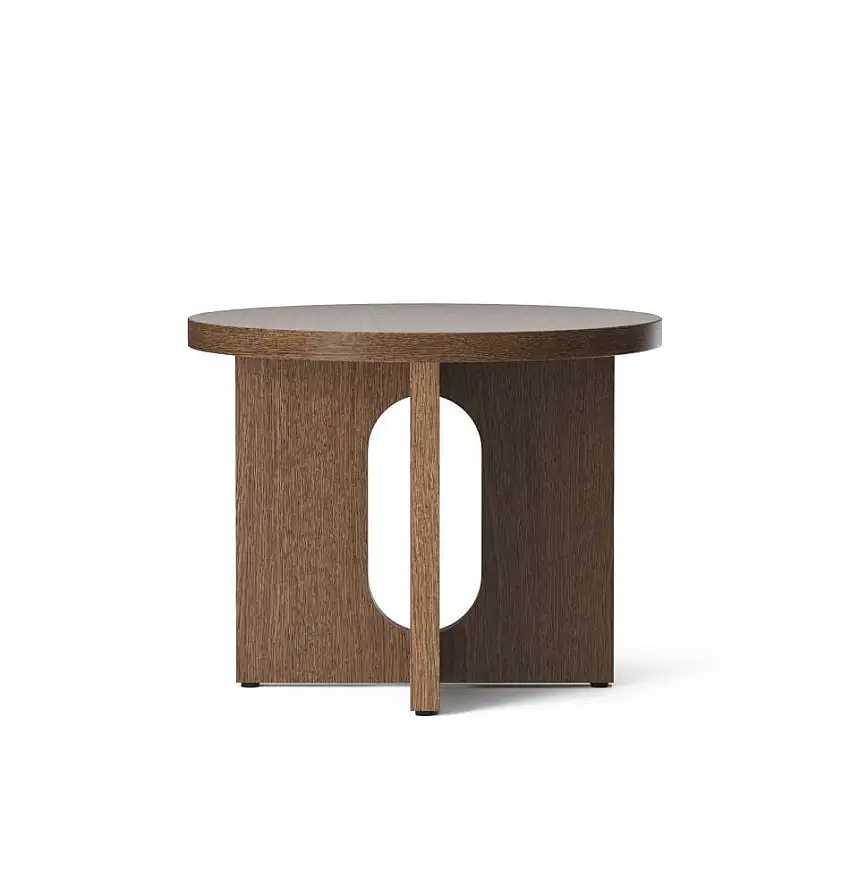 Audo Copenhagen Androgyne Beistelltisch Ø: 50 cm - Eiche dunkel gebeizt/Eiche dunkel gebeizt