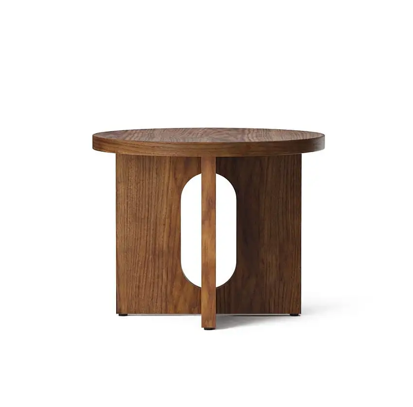 Audo Copenhagen Androgyne Beistelltisch Ø: 50 cm - Walnuss/Walnuss