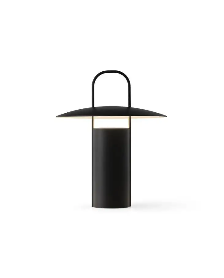 Audo Copenhagen Ray Tischlampe tragbar H: 23,5 cm – Schwarz
