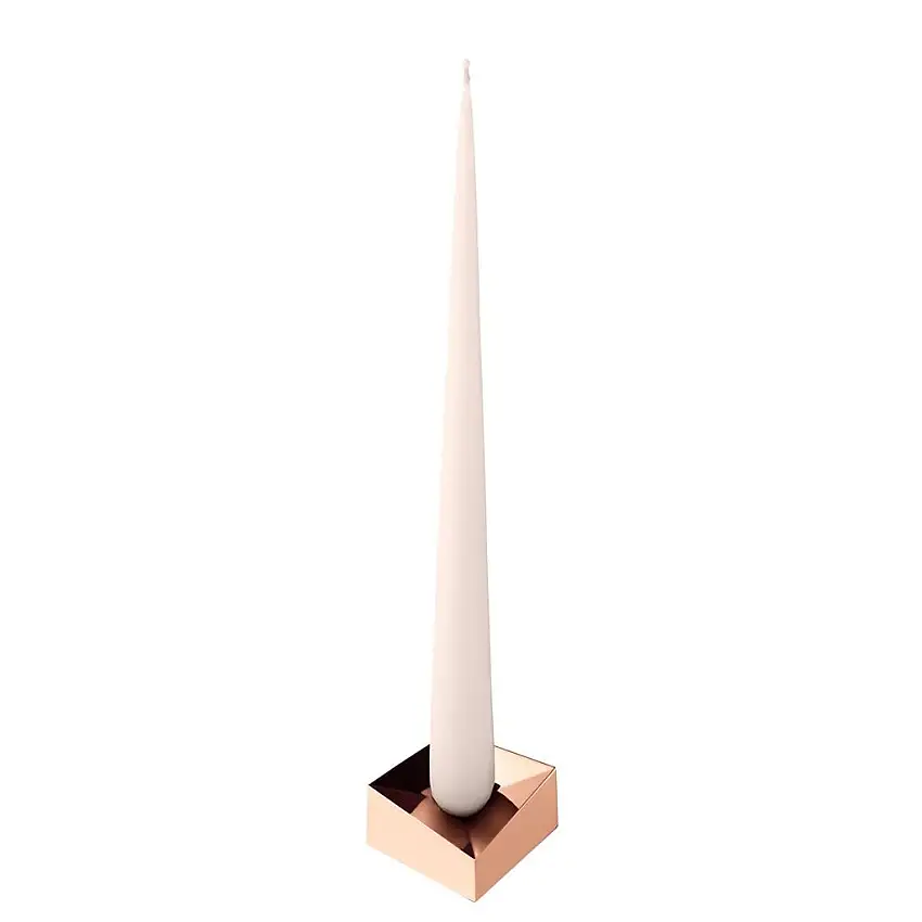 STOFF Nagel Reflect Kerzenhalter groß D: 5,5 cm – Roségold