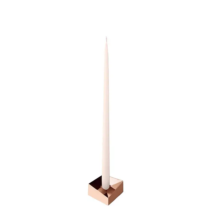 STOFF Nagel Reflect Kerzenhalter Klein D: 4,5 cm - Roségold
