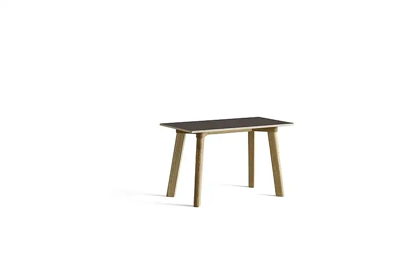 HAY CPH Deux 215 Bench 75 x 35 x 45 cm – lackierte massive Eiche/steingraues Laminat