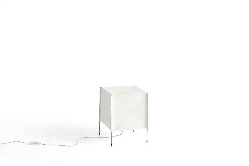 HAY Paper Cube Tischlampe H: 30,5 cm - Weiß